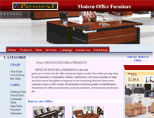 Tablet Screenshot of presidentfurniture.com.kh